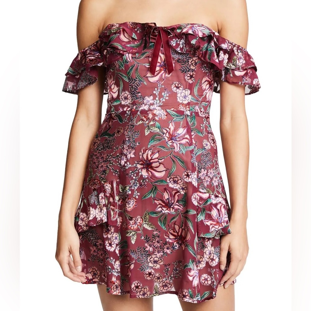 for Love & Lemons Flora Off Shoulder Mini Dress